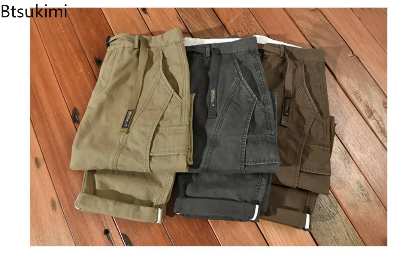 Cargo Pants Spring Autumn New Men's Casual Baggy Pants High Quality Cotton Trousers Multi Pocket Retro Man Work Pants Streetwear - Image 5