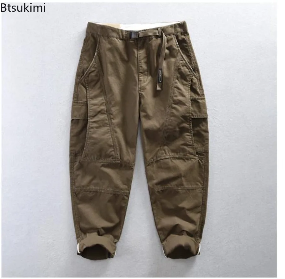 Cargo Pants Spring Autumn New Men's Casual Baggy Pants High Quality Cotton Trousers Multi Pocket Retro Man Work Pants Streetwear - Image 3