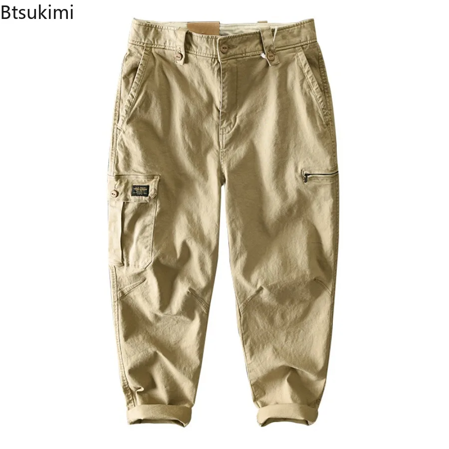 2025 Autumn Winter Men's Cotton Cargo Pants Fashion Multi Pocket Design Casual Baggy Pants Man Joggers Pants Harajuku Streetwear - Image 6